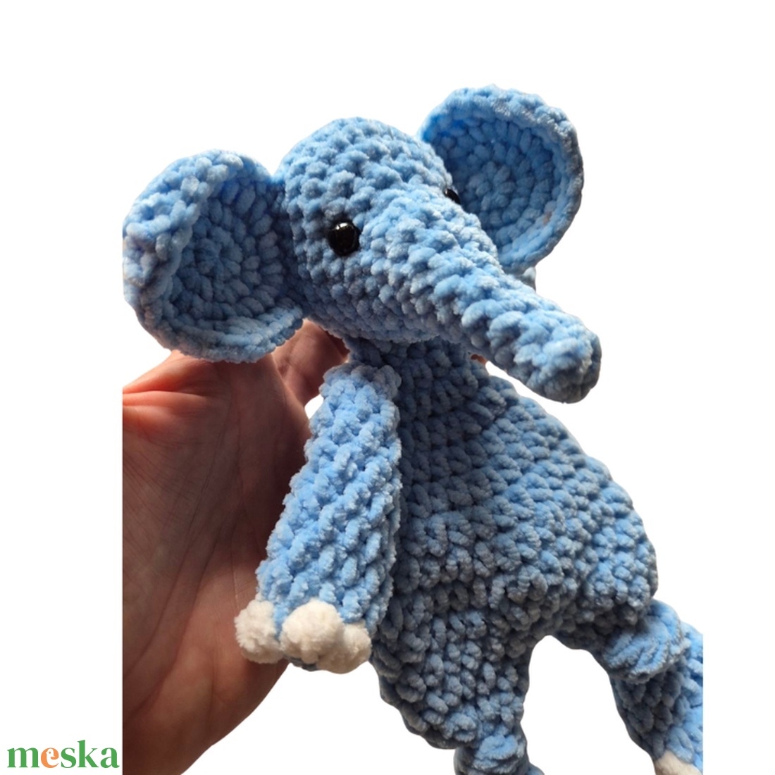 Elefánt - Plüss horgolt kicsi elefánt alvótárs - játék & sport - plüssállat & játékfigura - elefánt - Meska.hu