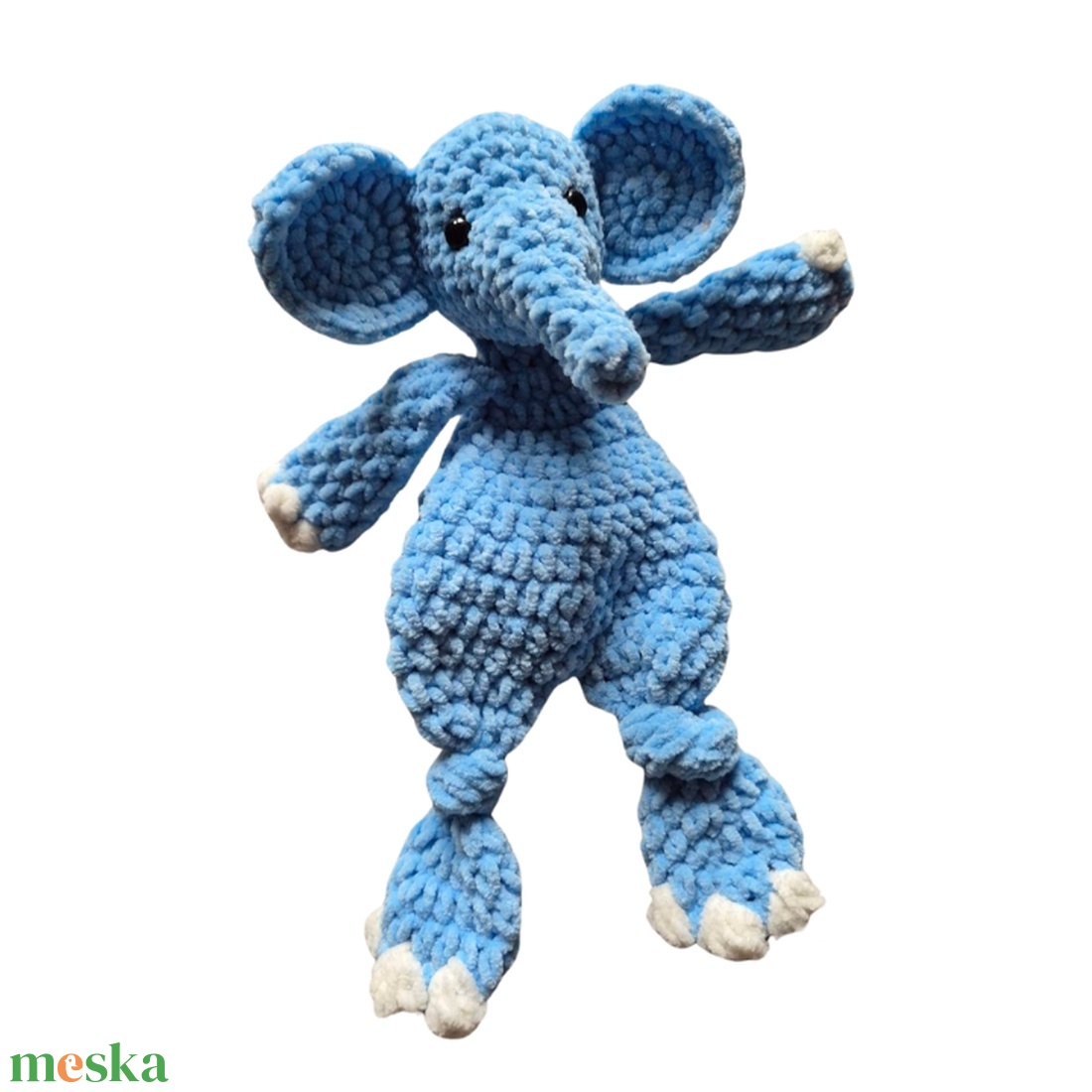 Elefánt - Plüss horgolt kicsi elefánt alvótárs - játék & sport - plüssállat & játékfigura - elefánt - Meska.hu