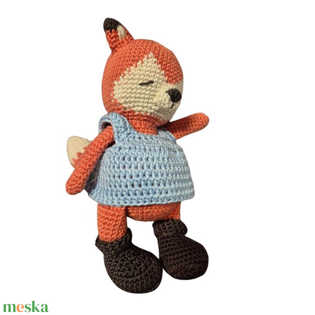 Rókalányka - horgolt játék - játék & sport - plüssállat & játékfigura - róka - Meska.hu