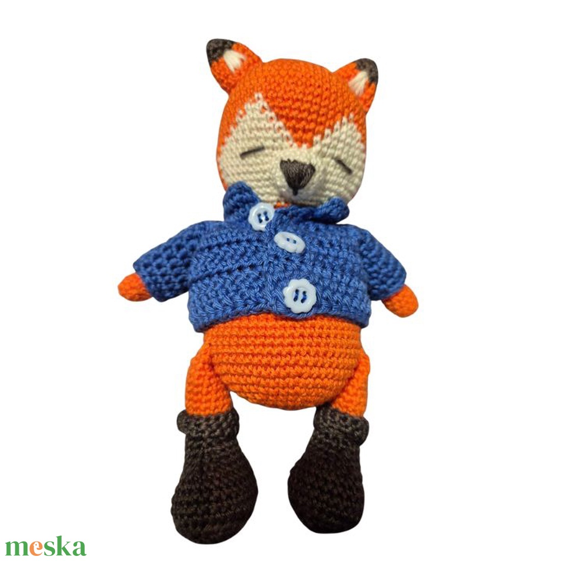 Rókafiúcska - horgolt játék - játék & sport - plüssállat & játékfigura - róka - Meska.hu