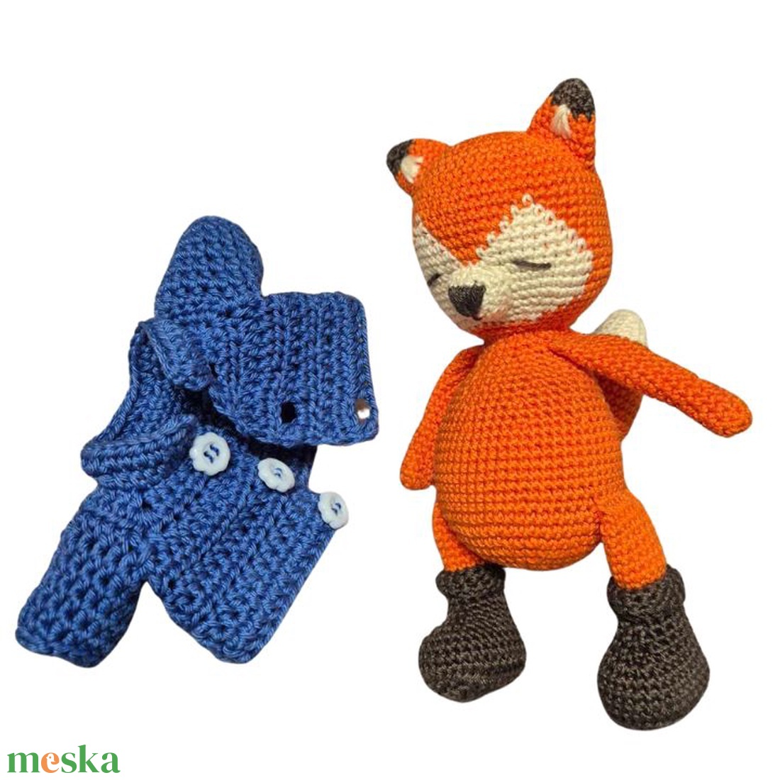 Rókafiúcska - horgolt játék - játék & sport - plüssállat & játékfigura - róka - Meska.hu