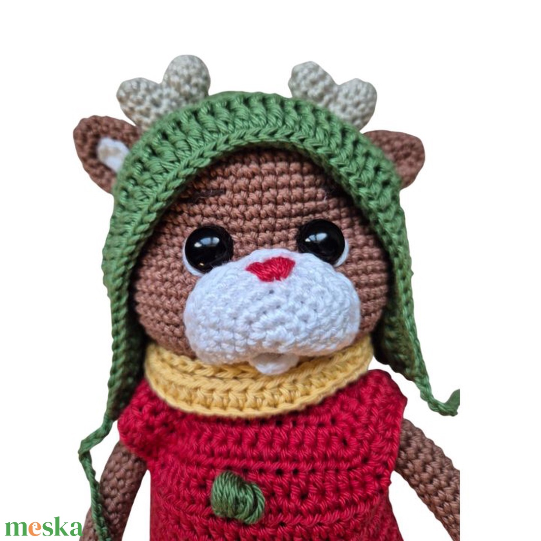 Szarvasbébi - öltöztethető, horgolt játék -  - Meska.hu