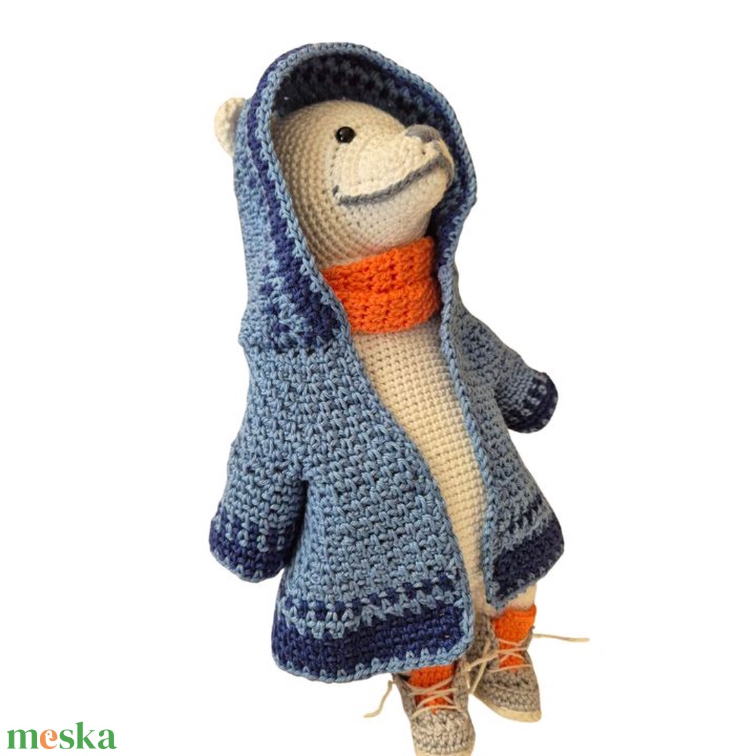 Jack, a Jegesmedve - Horgolt öltöztethető jegesmaci - játék & sport - plüssállat & játékfigura - maci - Meska.hu