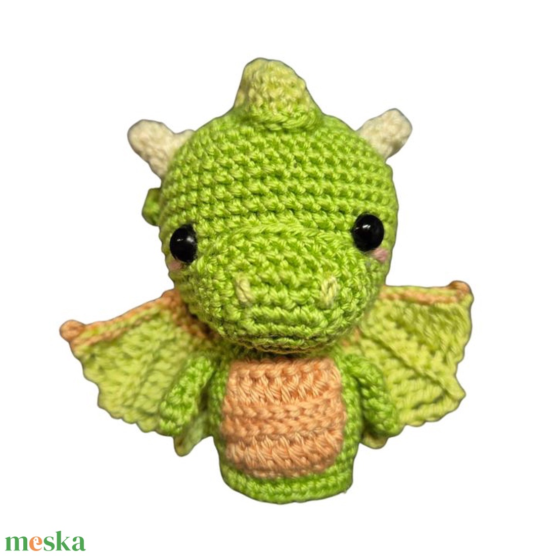 Sárkány - horgolt, mini játék - játék & sport - plüssállat & játékfigura - plüss sárkány - Meska.hu