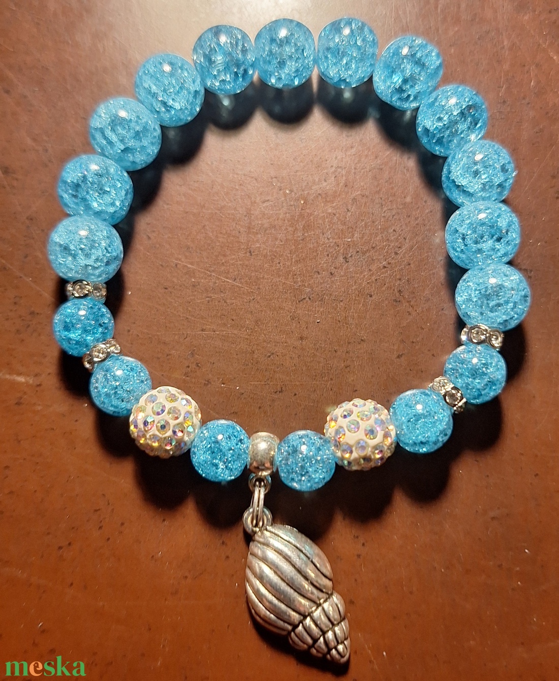 Ásványgyöngy karkötő - ékszer - karkötő - ásványkarkötő - Meska.hu