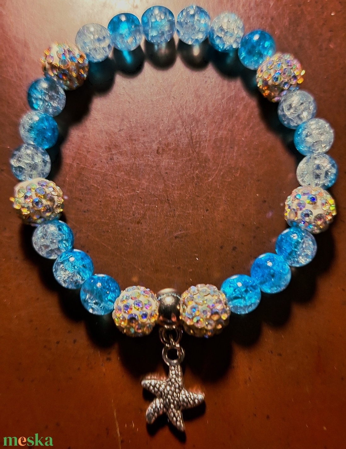 Ásványgyöngy karkötő - ékszer - karkötő - ásványkarkötő - Meska.hu