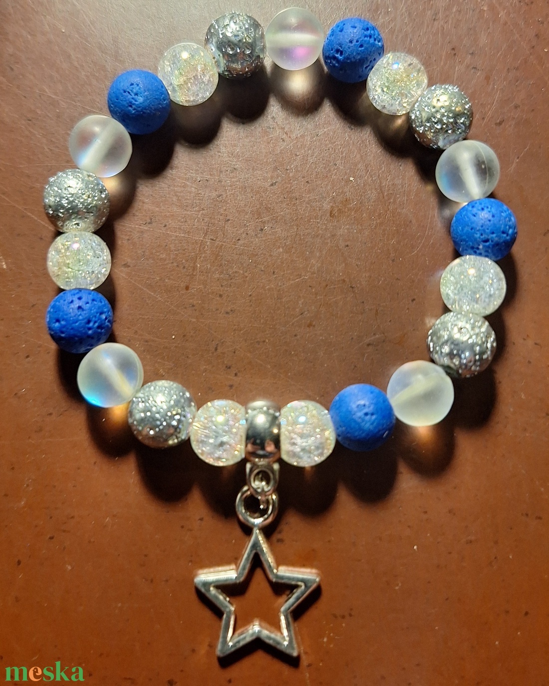 Ásványgyöngy karkötő - ékszer - karkötő - ásványkarkötő - Meska.hu