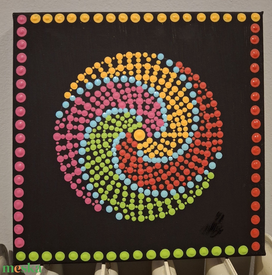 Mandalakép - otthon & életmód - dekoráció - kép & falikép - vászonkép - Meska.hu