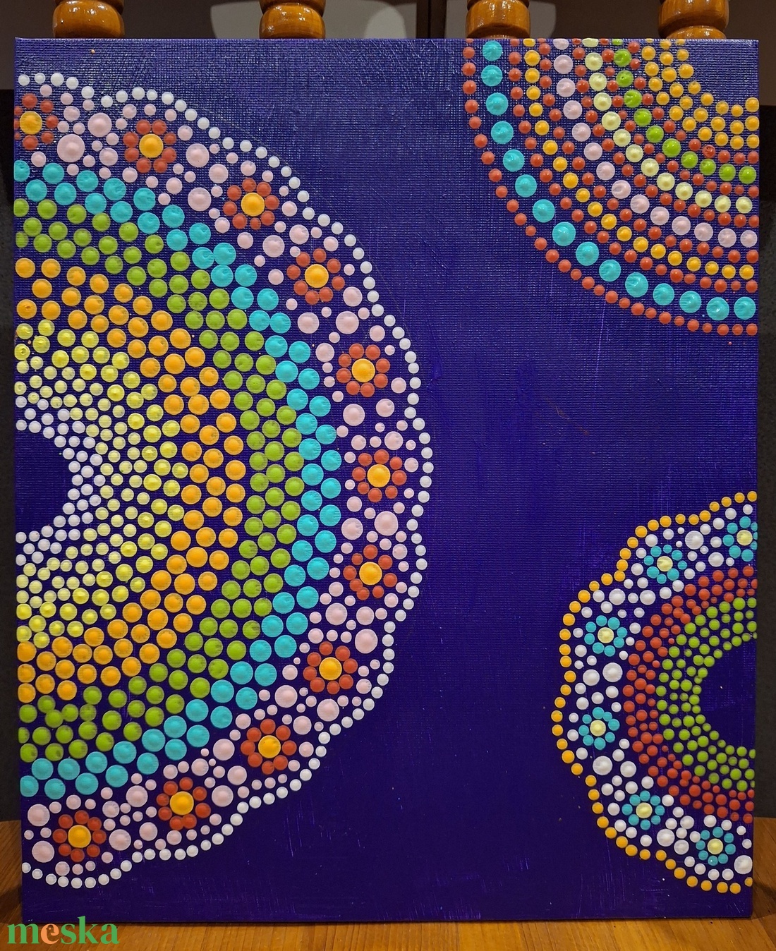 Tavaszra várva - Mandalakép - otthon & életmód - dekoráció - kép & falikép - vászonkép - Meska.hu