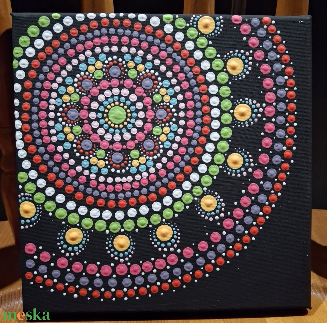 Vidám tavasz - Mandala falikép - otthon & életmód - dekoráció - kép & falikép - vászonkép - Meska.hu