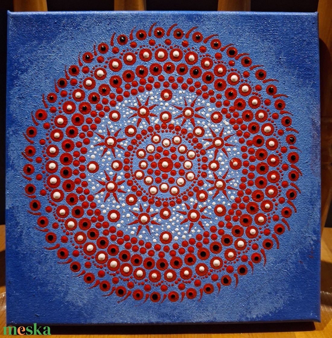 Alkony 20x20 cm-es mandala falikép - otthon & életmód - dekoráció - kép & falikép - vászonkép - Meska.hu