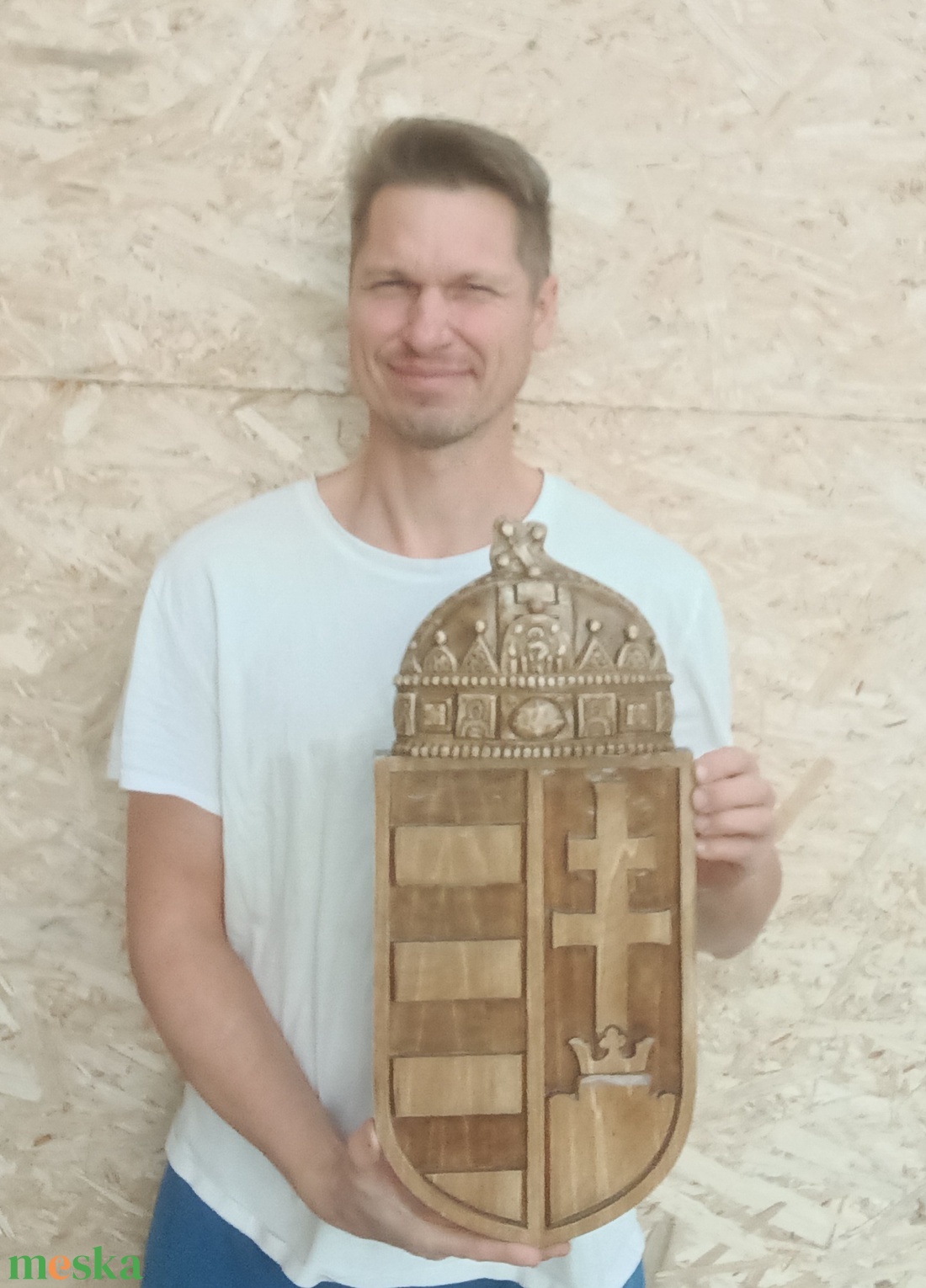  domborzatitérkép koronáscímer magyarcímer turulfaragás címer sasszobor turulszobor címerfaragás turul nagymagyarország - otthon & életmód - dekoráció - dísztárgy - Meska.hu