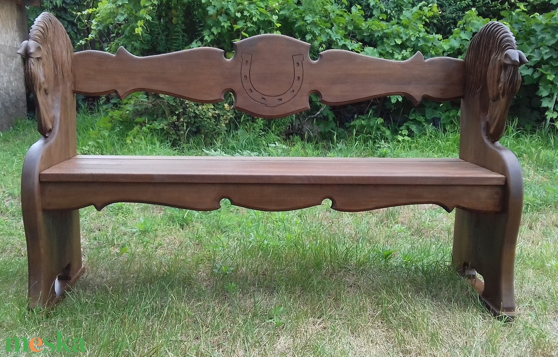 lovaspad lovasbútor lovasajándék lovasfaragás pad loca fapad egyedibútor faragott bútor népibútor fabútor - otthon & életmód - bútor - pad - Meska.hu