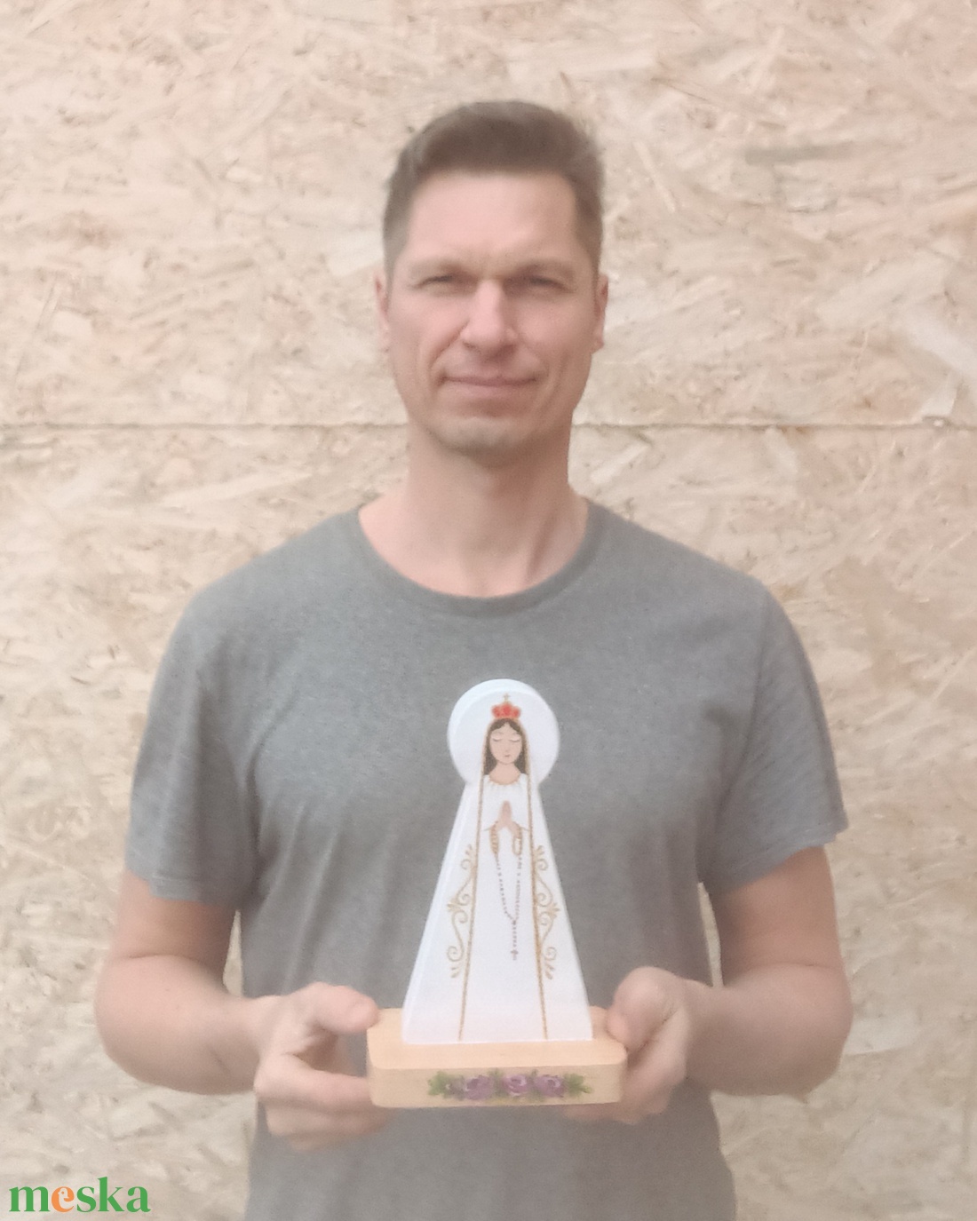 máriakép kereszténykép falikép szűzmária kisded mária boldogasszony kép istenanya faragott mária kép máriaszobor égianya - otthon & életmód - vallás - házi áldás - Meska.hu