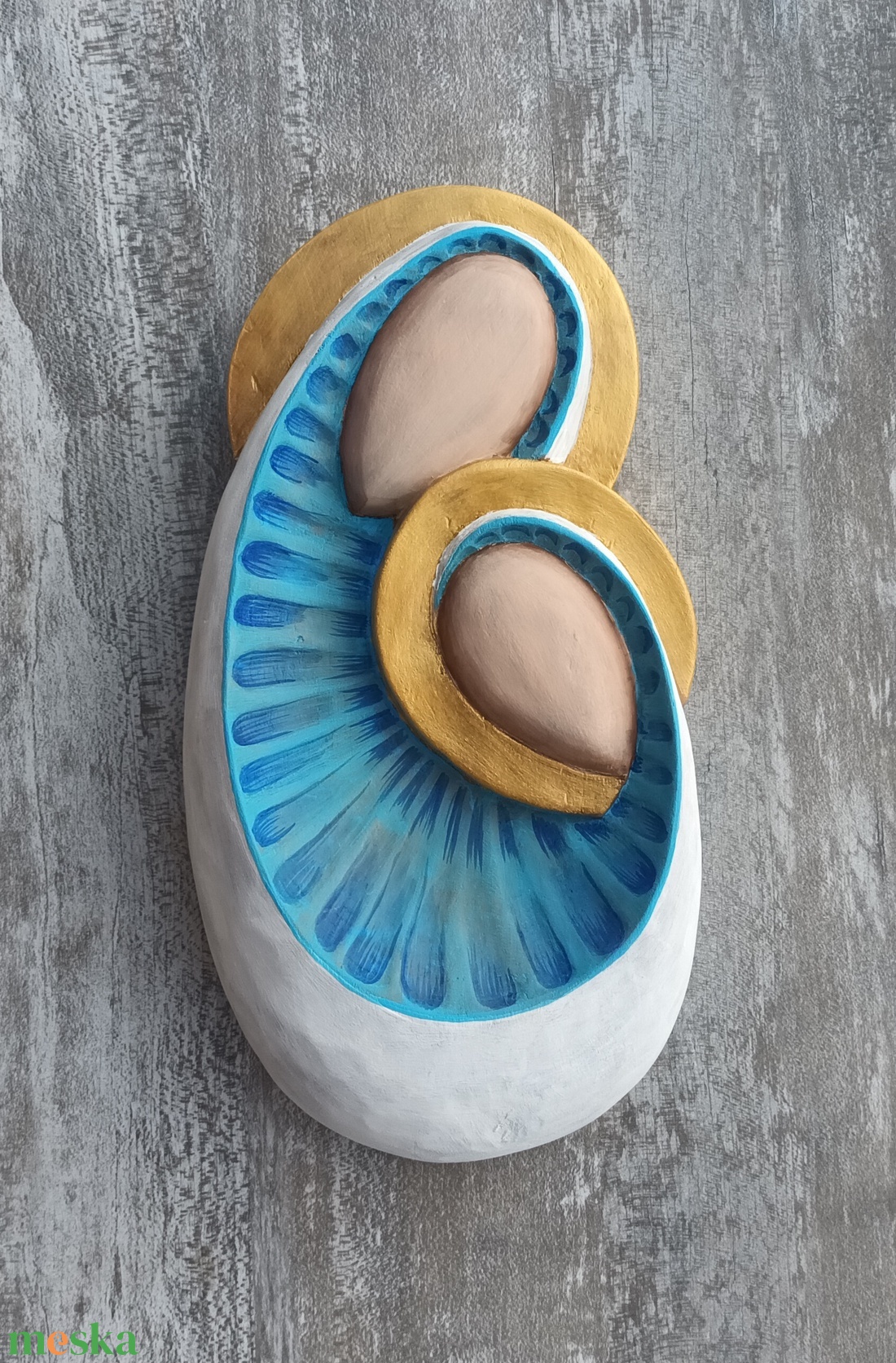 Máriakép Szűzmária kisjézus egyházi katolikus Krisztuskép Máriafaragás Mária a kisdeddel Máriafestmény Máriaszobor Jézus - otthon & életmód - dekoráció - kép & falikép - fából készült kép - Meska.hu