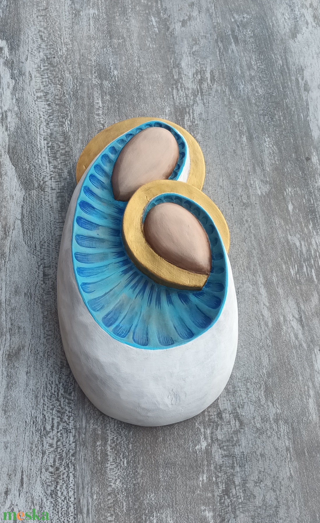 Máriakép Szűzmária kisjézus egyházi katolikus Krisztuskép Máriafaragás Mária a kisdeddel Máriafestmény Máriaszobor Jézus - otthon & életmód - dekoráció - kép & falikép - fából készült kép - Meska.hu