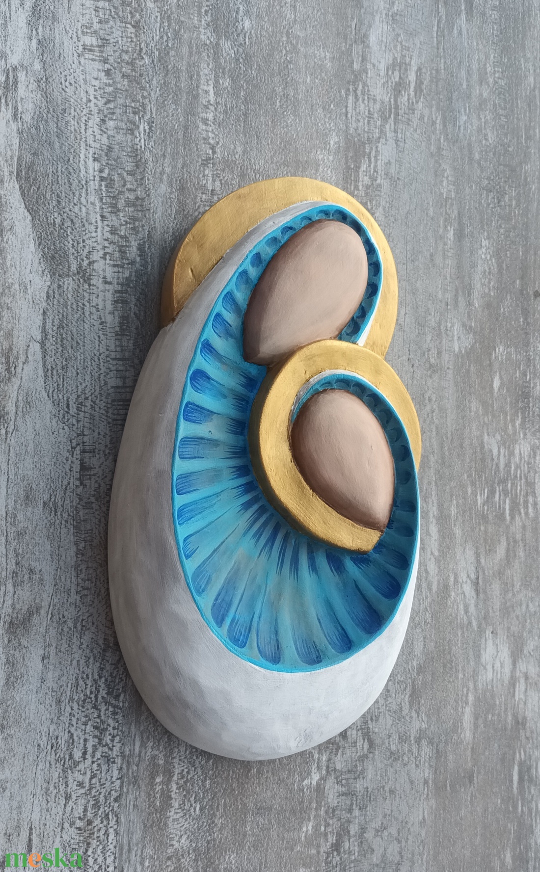 Máriakép Szűzmária kisjézus egyházi katolikus Krisztuskép Máriafaragás Mária a kisdeddel Máriafestmény Máriaszobor Jézus - otthon & életmód - dekoráció - kép & falikép - fából készült kép - Meska.hu