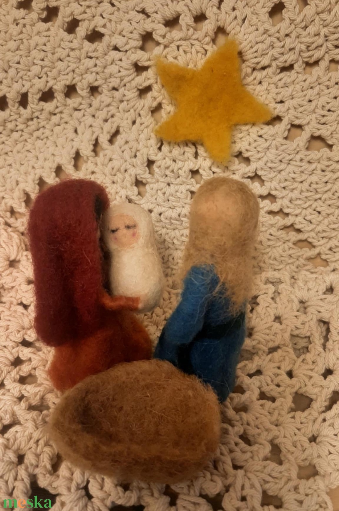 Tűnemez Betlehem - karácsony - karácsonyi lakásdekoráció - karácsonyi lakásdíszek - Meska.hu