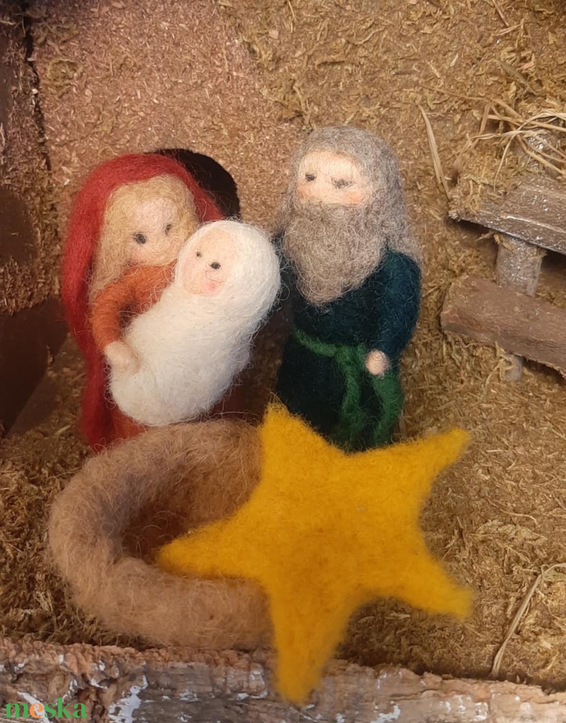 Tűnemez Betlehem - karácsony - karácsonyi lakásdekoráció - karácsonyi lakásdíszek - Meska.hu