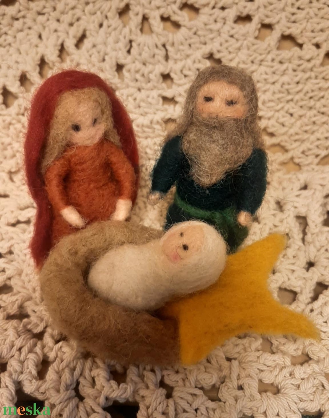 Tűnemez Betlehem - karácsony - karácsonyi lakásdekoráció - karácsonyi lakásdíszek - Meska.hu