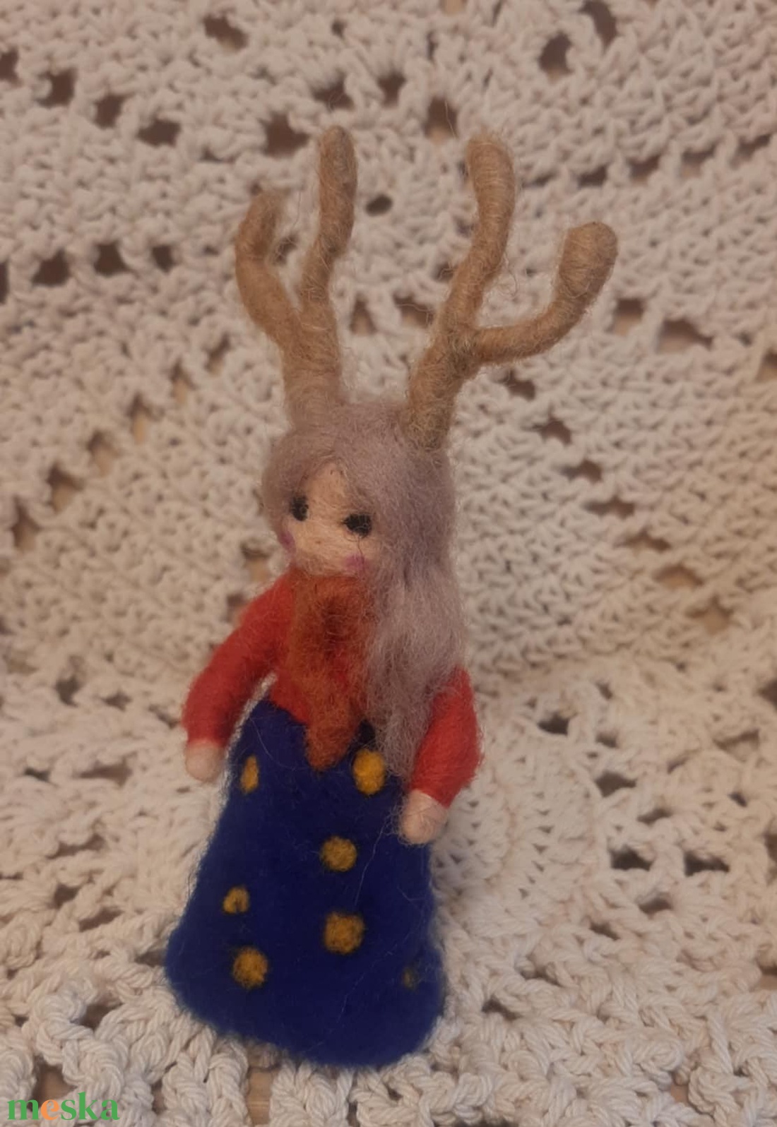 Agancsos manó lányka - otthon & életmód - dekoráció - manók - Meska.hu