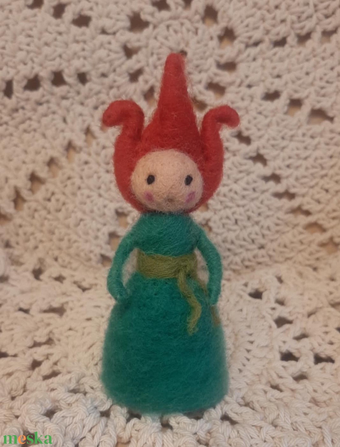 Tulipános manó lányka - otthon & életmód - dekoráció - manók - Meska.hu