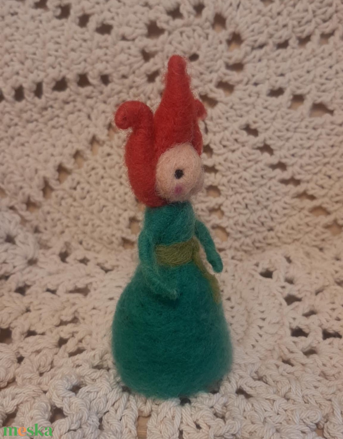 Tulipános manó lányka - otthon & életmód - dekoráció - manók - Meska.hu