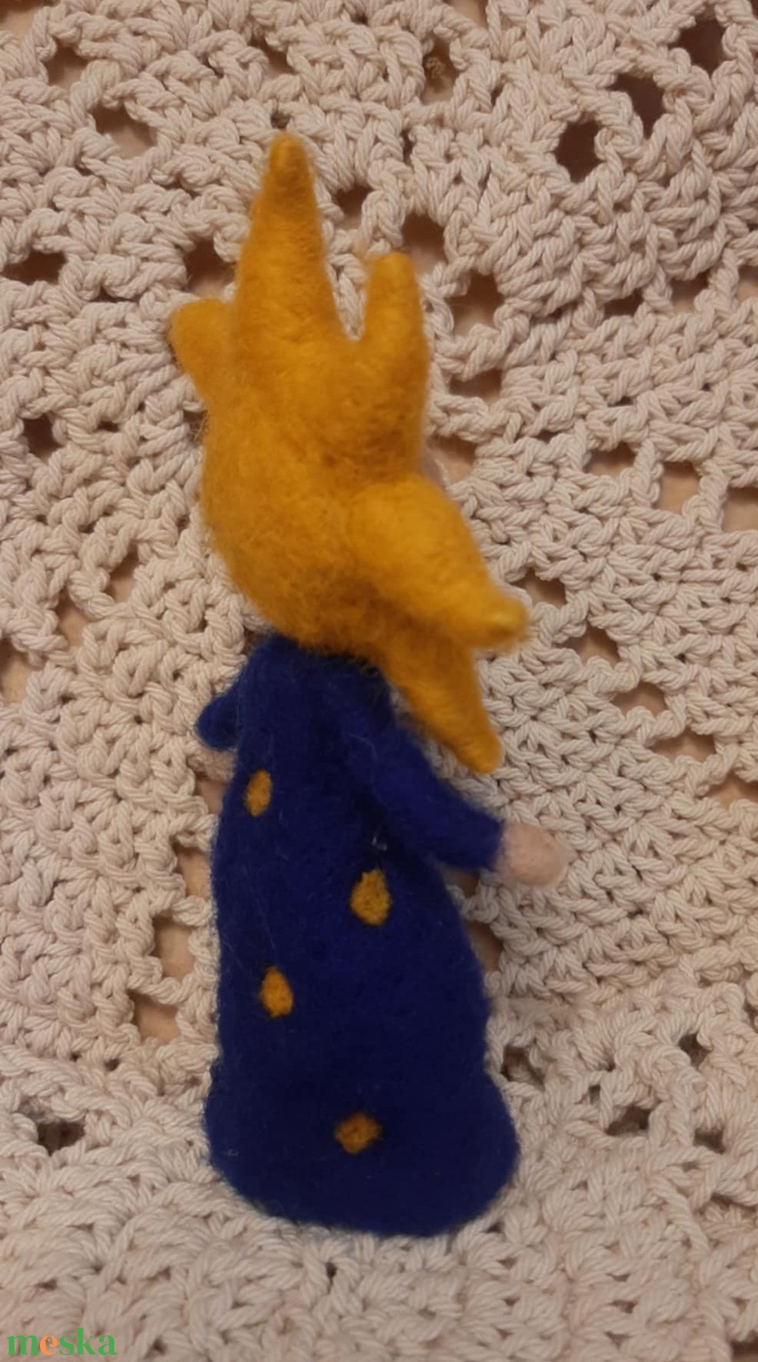 Tűnemez napocska manó égbolt ruhában - otthon & életmód - dekoráció - manók - Meska.hu