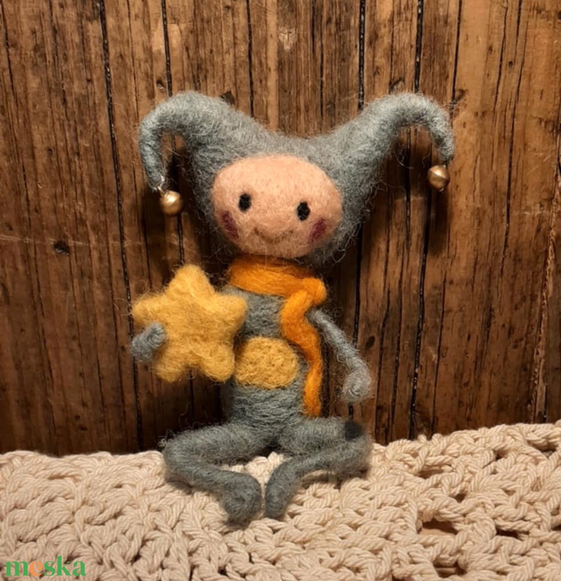 Csörgősipkás csillagmanó - otthon & életmód - dekoráció - manók - Meska.hu