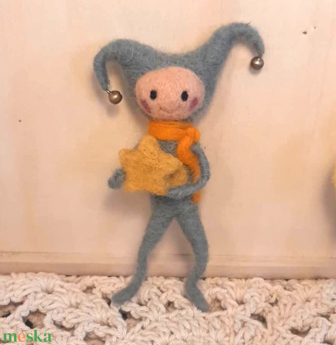 Csörgősipkás csillagmanó - otthon & életmód - dekoráció - manók - Meska.hu