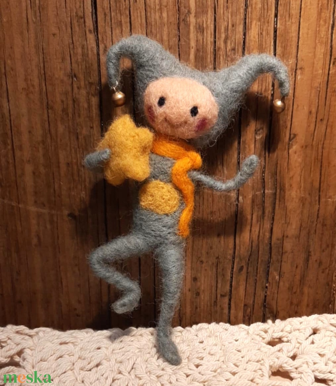 Csörgősipkás csillagmanó - otthon & életmód - dekoráció - manók - Meska.hu