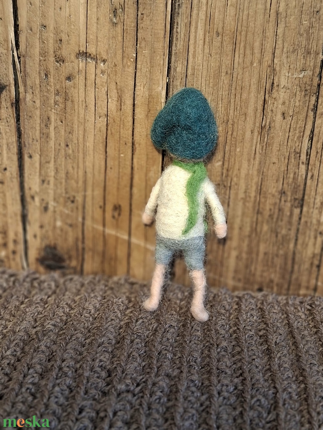 Manófiú csúcsos zöld sapkában  - otthon & életmód - dekoráció - manók - Meska.hu