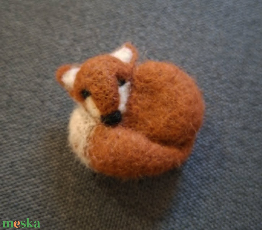 Róka kitűző - ékszer - kitűző és bross - Meska.hu