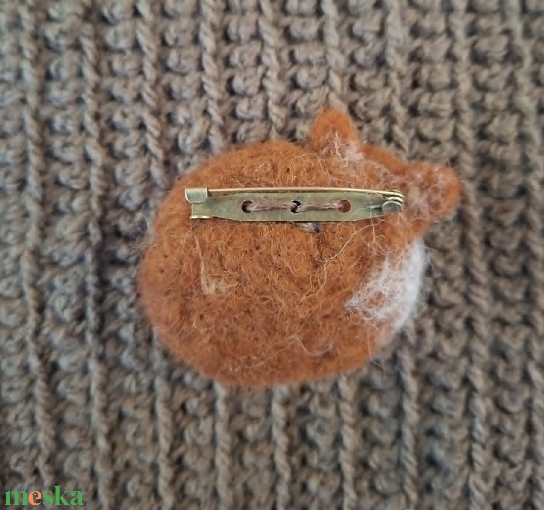 Róka kitűző - ékszer - kitűző és bross - Meska.hu