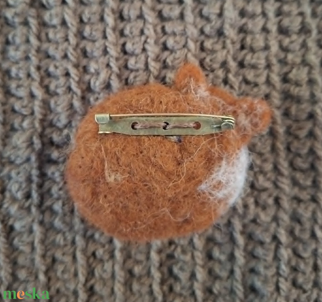 Róka kitűző - ékszer - kitűző és bross - Meska.hu