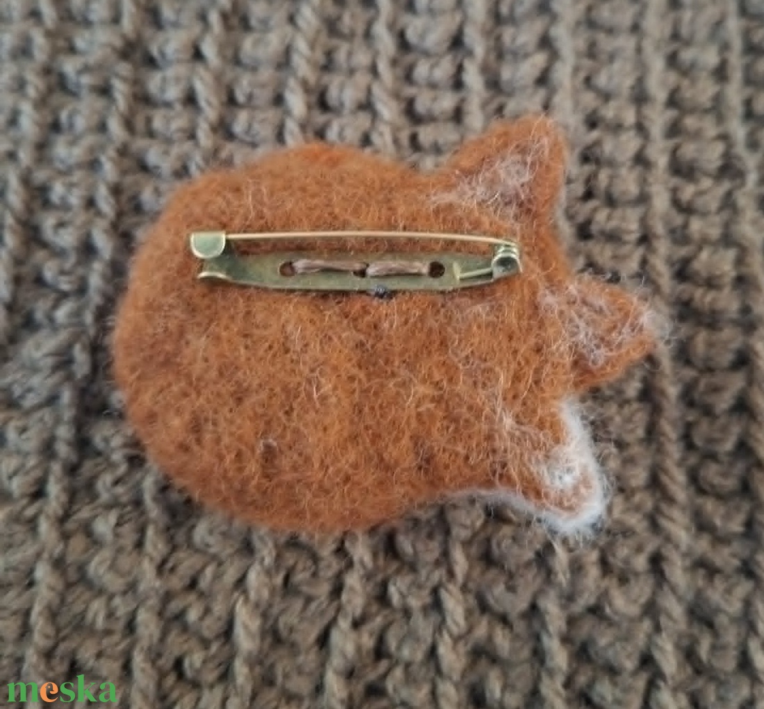 Róka kitűző - ékszer - kitűző és bross - Meska.hu