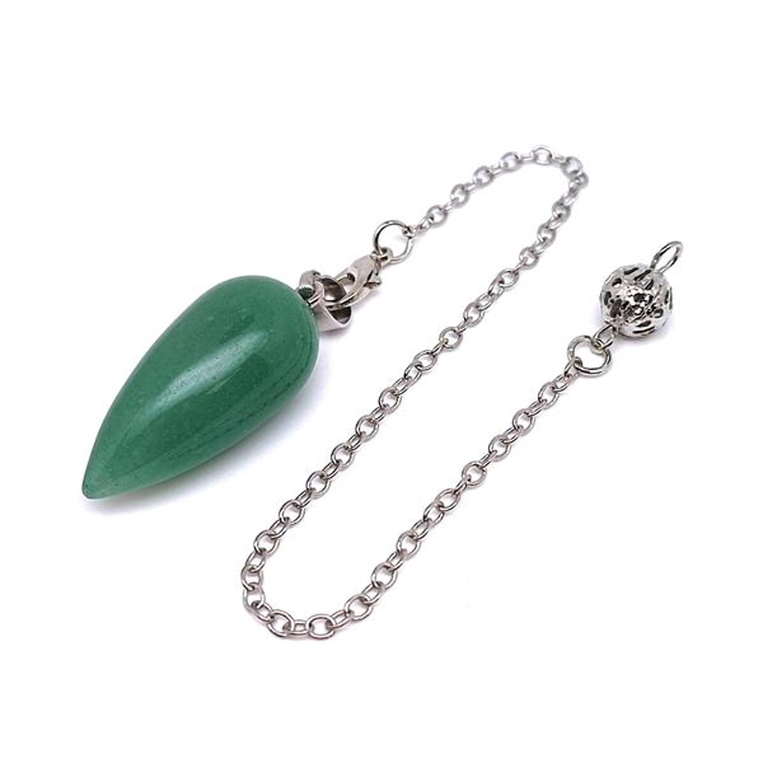 Inga csepp aventurin 1,5x3cm - otthon & életmód - dekoráció - spiritualitás - inga - Meska.hu