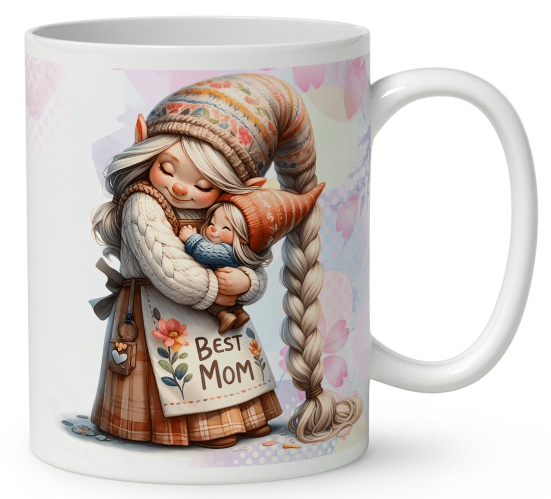 Névvel kérhető - Cuki Anya manó & Kicsi Fia mintás bögre - otthon & életmód - konyhafelszerelés, tálalás - tálalás - bögre & csésze - Meska.hu