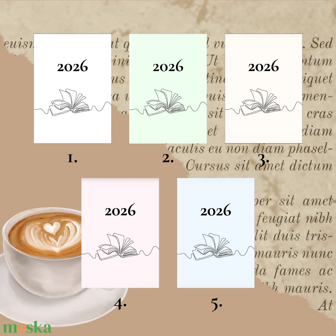 Egyetemi évem (2026) - naptár + napló egyetemistáknak - otthon & életmód - papír, írószer - naptár & tervező - Meska.hu