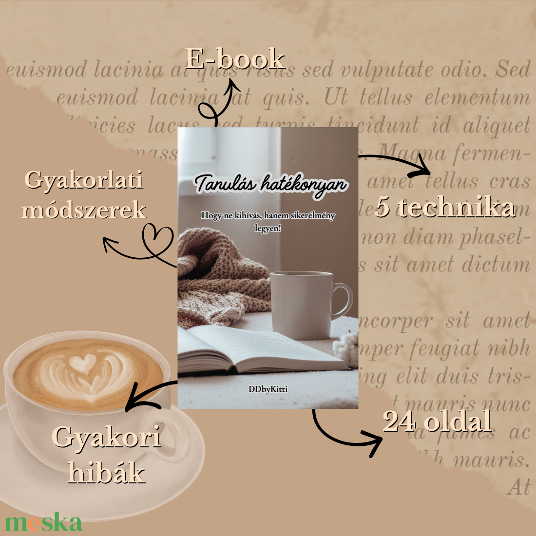 Vizsgaidőszak 2 hét alatt - e-book + munkafüzet - könyv & zene - könyv - Meska.hu