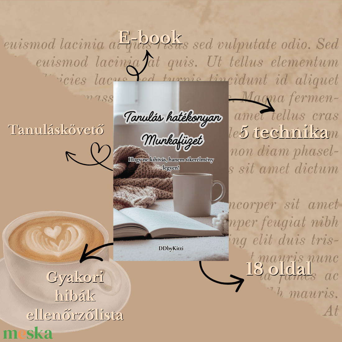 Vizsgaidőszak 2 hét alatt - e-book + munkafüzet - könyv & zene - könyv - Meska.hu