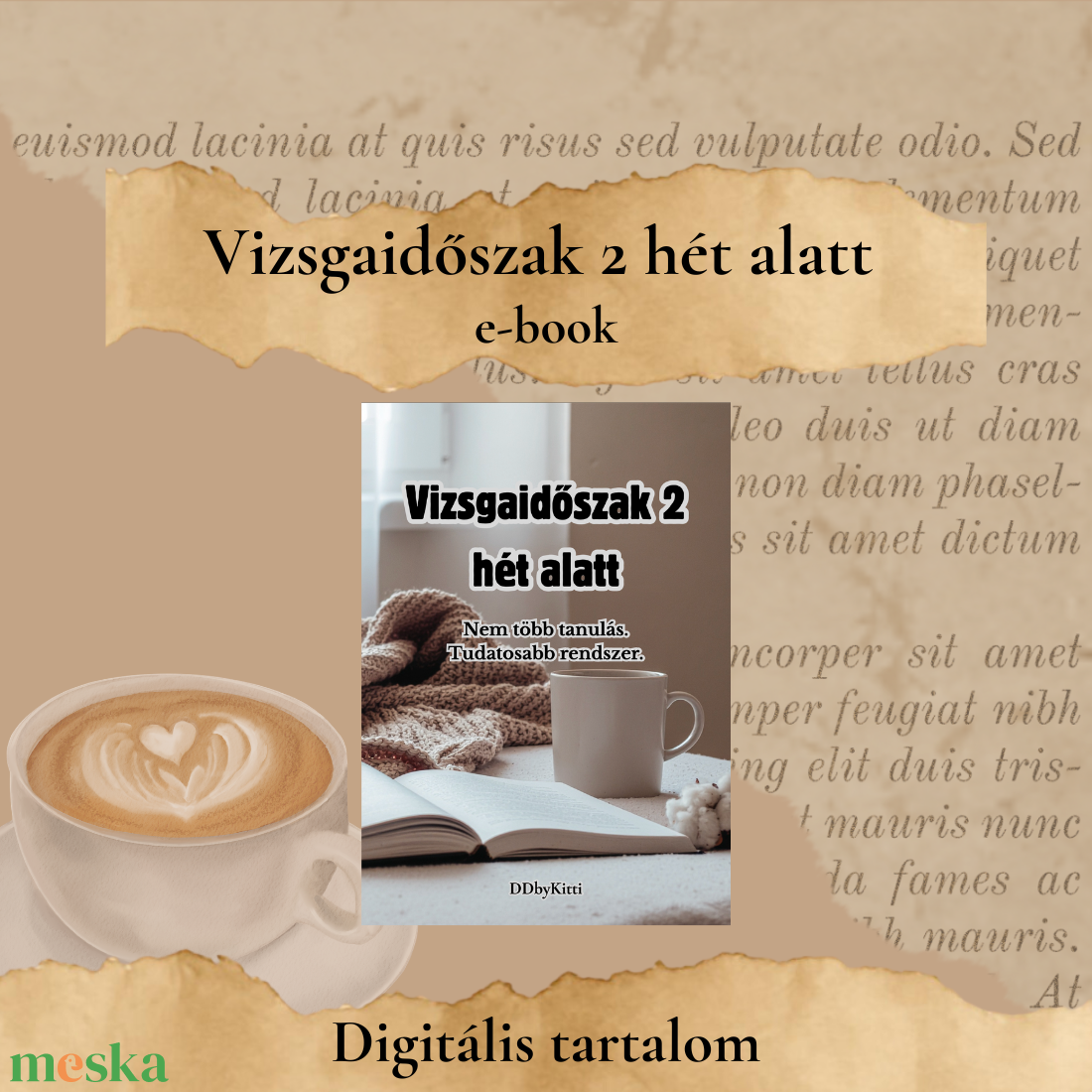 Vizsgaidőszak 2 hét alatt - e-book - könyv & zene - könyv - Meska.hu