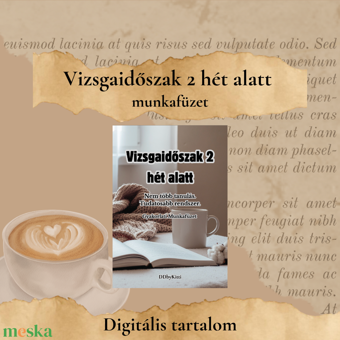 Vizsgaidőszak 2 hét alatt � gyakorlati munkafüzet - könyv & zene - könyv - Meska.hu