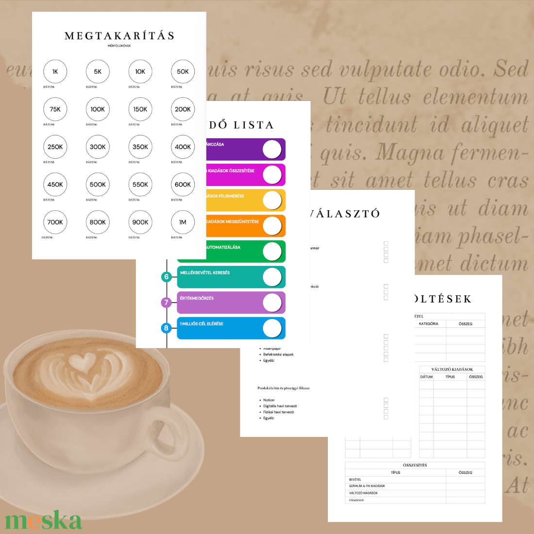 1 millió forint 1 év alatt � ebook + kiegészítő tervezők - könyv & zene - könyv - Meska.hu