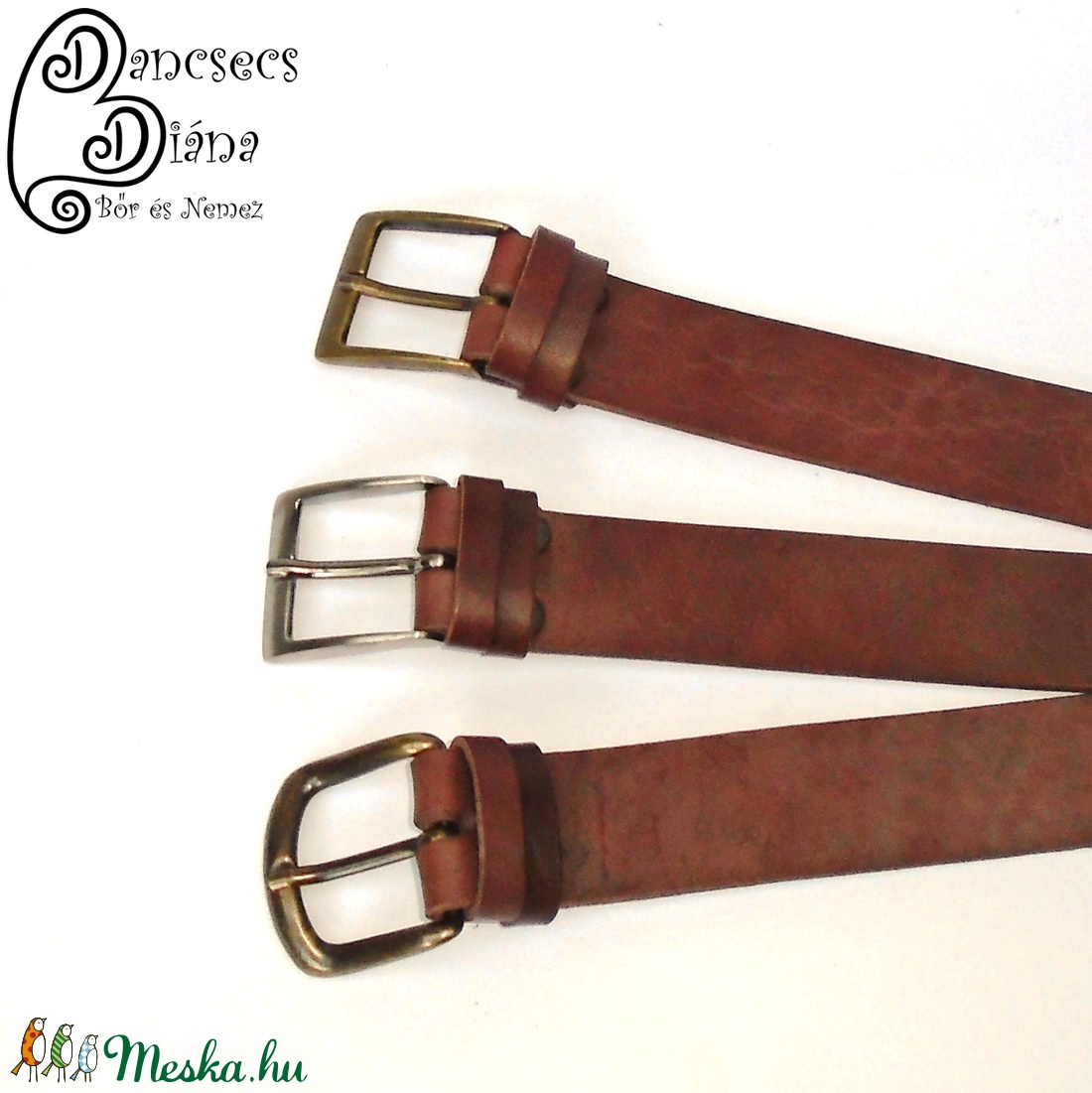 40mm L-es méret, barna öv - - Meska.hu 40mm L-es méret, barna öv - - Meska.hu