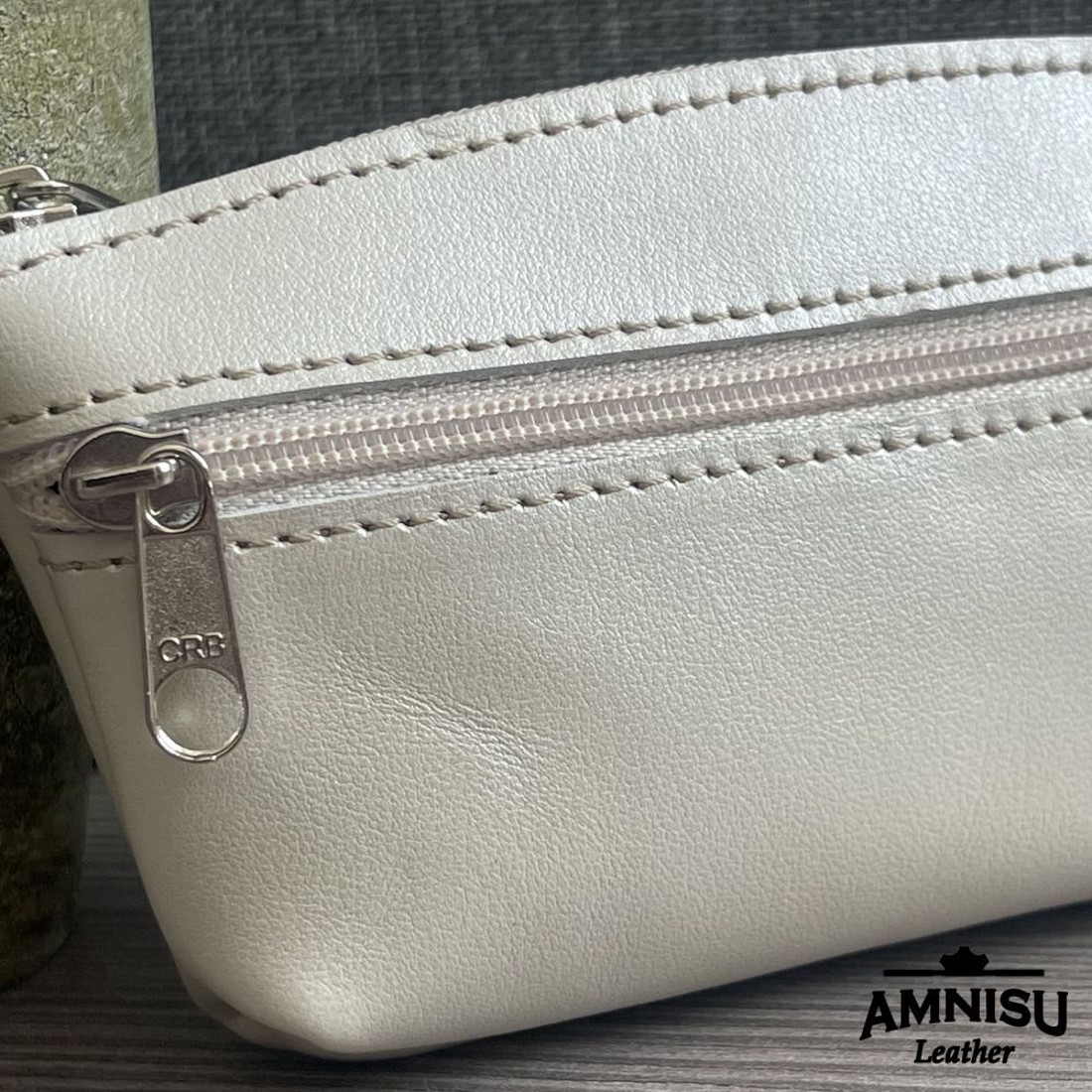 Ekrü kettő cipzáras kulcstartó B3001 - táska & tok - kulcstartó & táskadísz - kulcstartó - Meska.hu