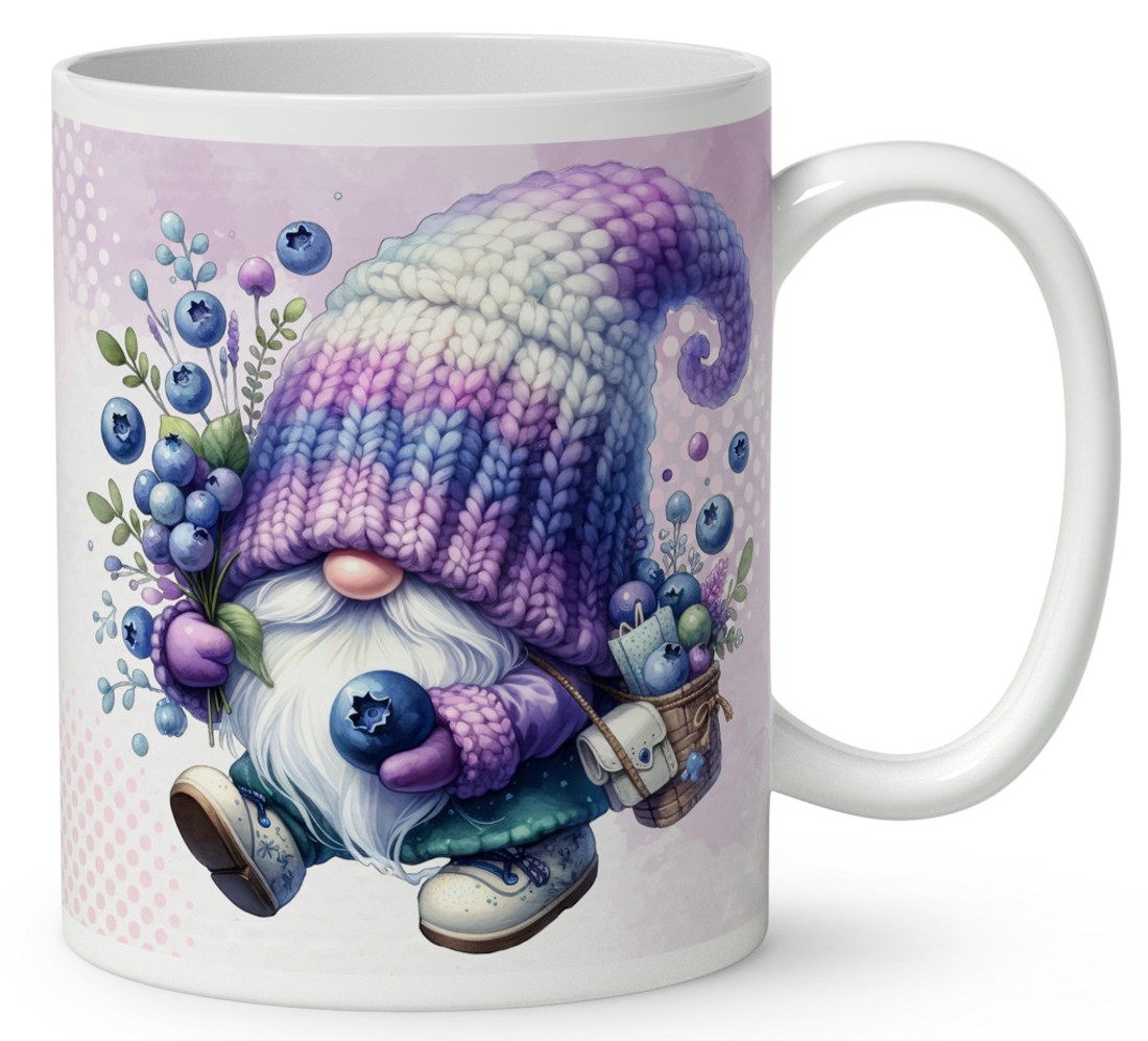 Névvel kérhető - Kalandor Áfonyás manó mintás bögre - otthon & életmód - konyhafelszerelés, tálalás - tálalás - bögre & csésze - Meska.hu