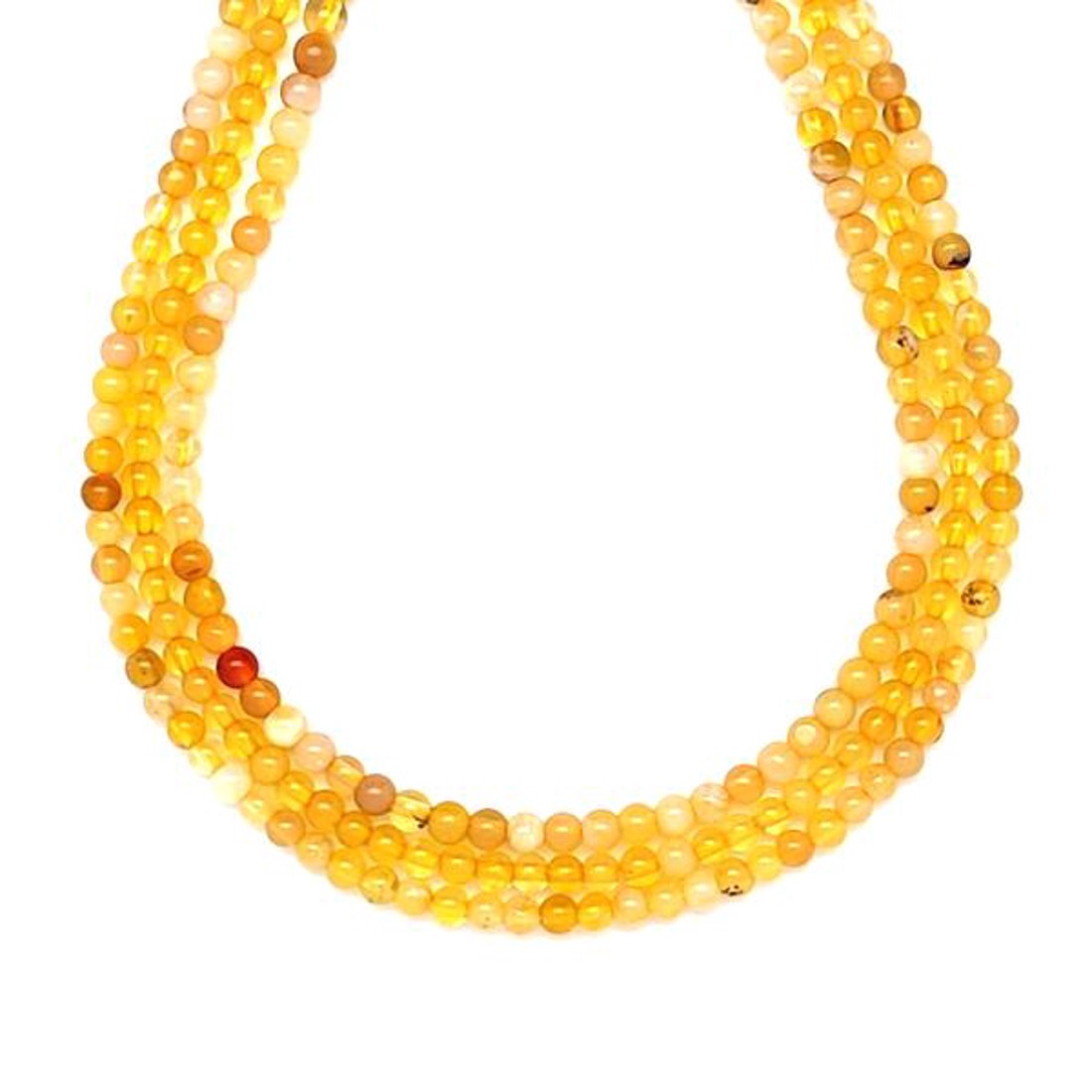 Opál sárga golyó 3-4mm ékszerkészítő alapanyag (füzér) - kellékek & szerszámok - ásvány alapanyag - ásványfüzér - Meska.hu