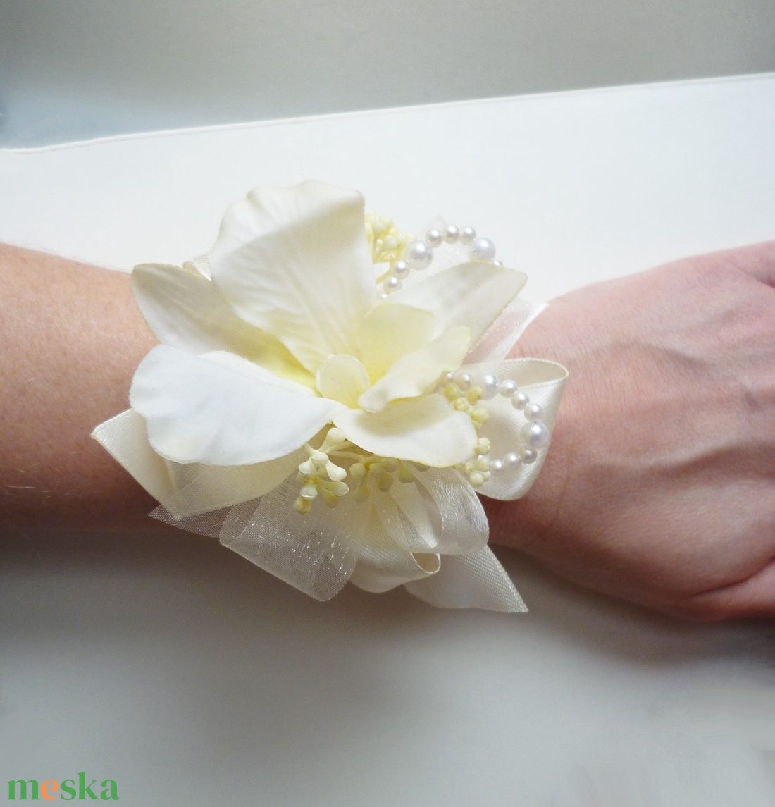 Orchideás esküvői csomag - esküvő - ékszer - karkötő & csuklódísz - Meska.hu