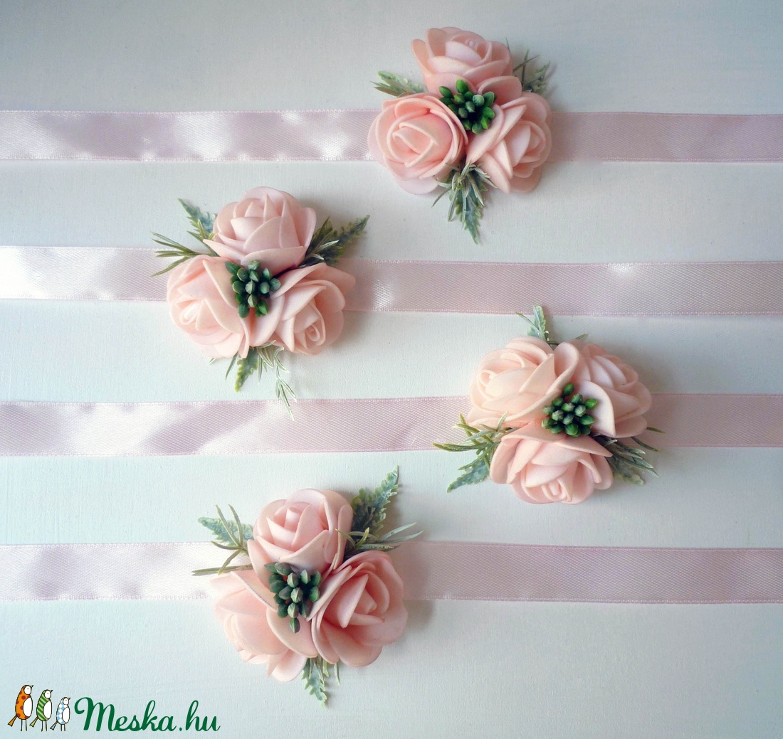 4db-os koszorúslány csuklódísz csomag -  - Meska.hu